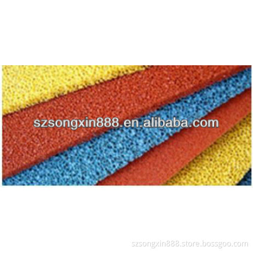 Silicone sponge sheet without outside cloth layer